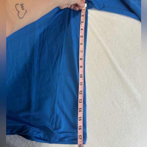 Puma Blue and White Golf Cool Cell Quarter-Zip Pull Over XL - Picture 9 of 10